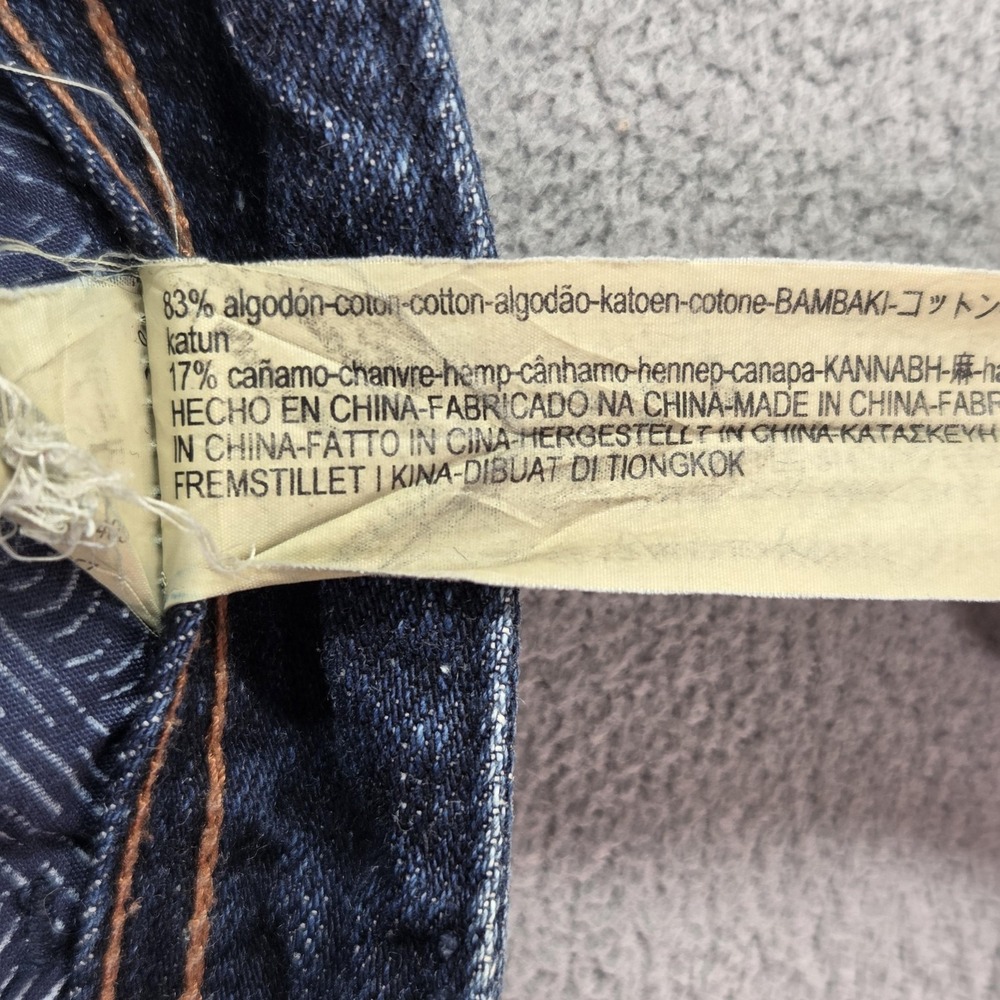 Selvedge Jeans Men Blue Slim Straight Button Distressed Fits 30x30 Massimo Dutti - Picture 3 of 16